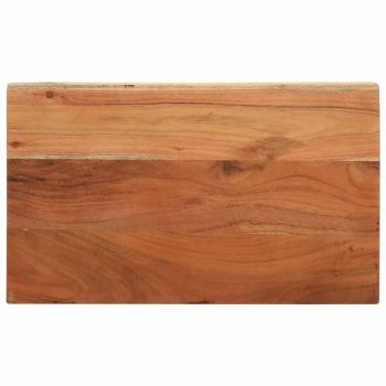Mesa rectangular de madera maciza de acacia 50x20x3,8 cm