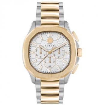 Philipp Plein Luxury Spectre Chrono Men's Watch 44 mm Gray Stainless Steel Strap