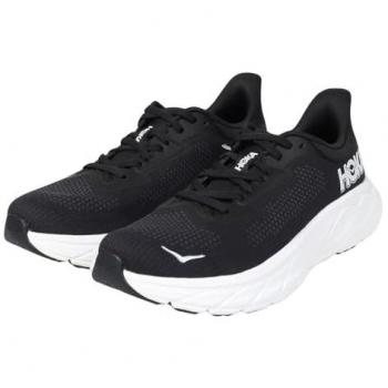 Hoka Arahi 7 Men's Road Running Shoes - Black/White, Size 46 2/3