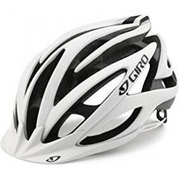 Giro Casco de Bicicleta Unisex Fathom, Todo el año, Hombre, Color Mat White/Black, tamaño Large