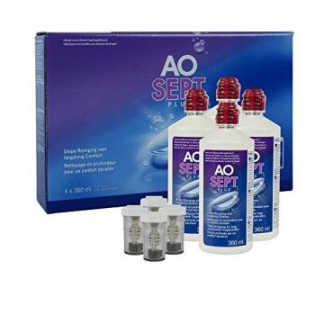 Producto Ciba Vision AO septiembre y Atención de Soft Contact Lenses Systempack 4x 360 ml