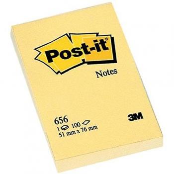 Post-it Sticky Notes 51x76mm Canary Yellow 100 Sheets