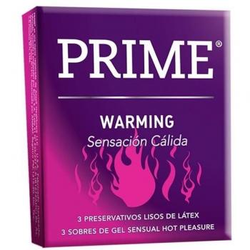 Prime Warming Pack de 3 Preservativos