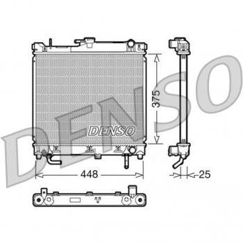Radiador Denso DRM47003 para refrigeración del motor