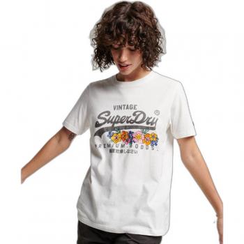 Camiseta Vintage Floral Premium Superdry para Mujer