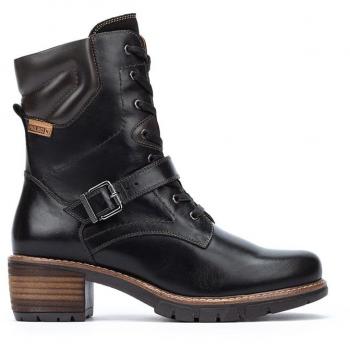 Pikolinos San Sebastia W1T-8675 Leather Women's Ankle Boots - Colour: Black, Size: 8.5 UK