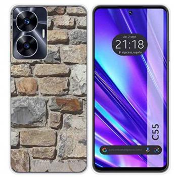 Funda de Silicona TPU Personalizada para Realme C55 Diseño Ladrillo 03