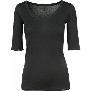 Camiseta Básica de Alta Calidad Marc Cain Negra Talla 44