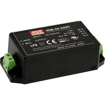 Fuente de alimentación Mean Well IRM-45-12ST AC/DC 12V 3.8A 45W Montaje en panel