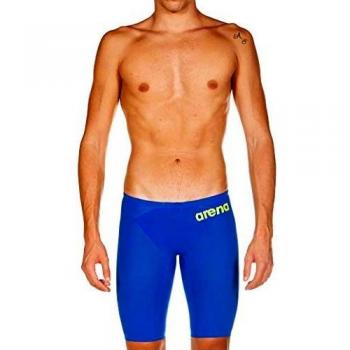 Arena Powerskin Carbon Air² Competition Jammer - Electric Blue/Dark Grey/Yellow