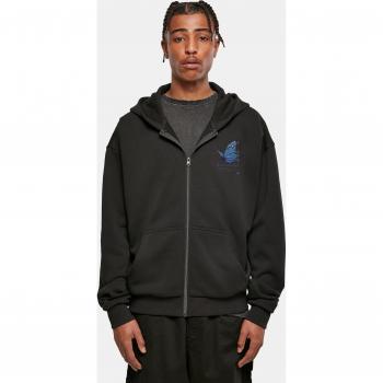 Mister Tee Black Oversized Grid Head Butterfly Hoodie for Men 5XL