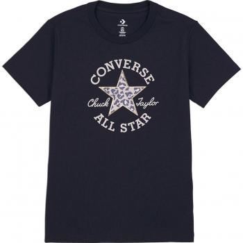 Converse - Camiseta de mujer Chuck Patch Leopard Tee