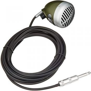 Shure 520DX Green Bullet Omnidirectional Harmonica Microphone