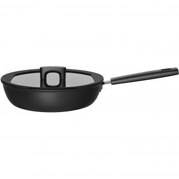 Fiskars Hard Face - Cazuela para saltear con tapadera 28 cm, 3,5L