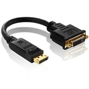 Adaptador DisplayPort a DVI-D 0,1m PureLink PI170 Certificado Negro