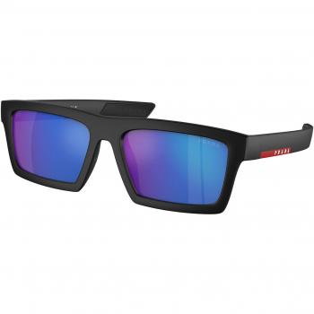 Prada Linea Rossa PS02ZSU 1BO08R Anteojos de Sol para Hombre Negros con lentes de 58 mm