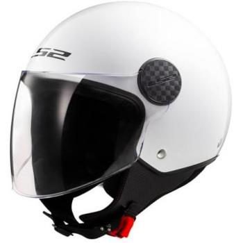 Casco Jet LS2 OF558 Sphere II Blanco Brillante Sólido XXL