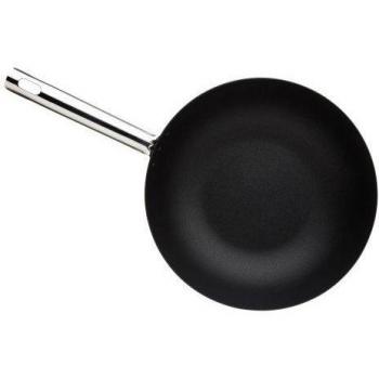 masterclass Wok Antiadherente, Acero, Negro, 30 cm