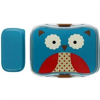 Skip Hop Zoo Owl - Fiambrera y recipiente interior con tapa