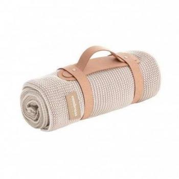 Manta Punto Bamboo Knit Beige 80x100x1cm Cambrass
