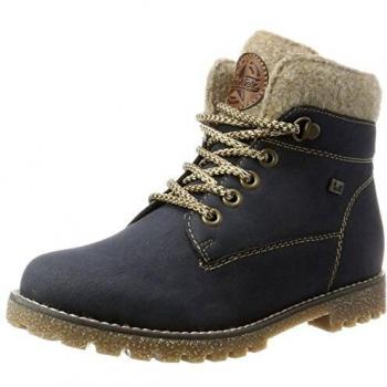 Rieker Girls' K1568 Combat Boots, Blue