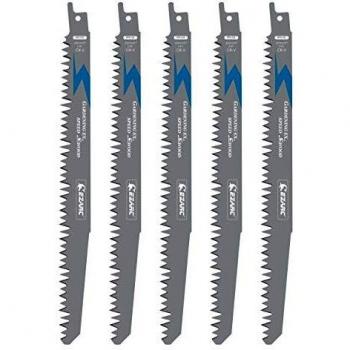 EZARC Hojas de Sierra de Sable R931GS para Cortes Rápidos en Madera 225mm 5TPI