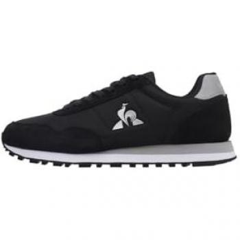 Le Coq Sportif Astra 2 Zapatillas Moda Hombre Negro y Plateado, Talla 41 EU