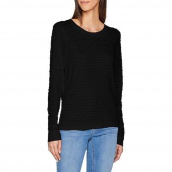 Object Objcarola L/s Knit Pullover Noos, suéter para Mujer, Negro Black, 40