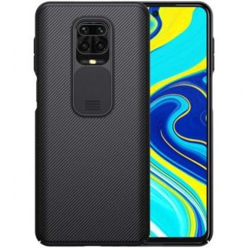 Funda Protectora Nillkin CamShield para Xiaomi Redmi Note 9 Pro/Max con deslizamiento de cámara, color negro
