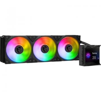 MSI MPG CORELIQUID D360 Kit de Refrigeración Líquida Negro - Refrigeración líquida todo en uno, radiador de 360 mm, compatible con sockets LGA 1155, 1156, 1151,