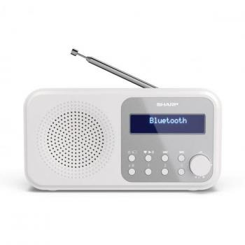 Radio Digital Portátil Sharp DR-P420 - DAB/DAB+/FM, Bluetooth 5.0, USB, Color Blanco