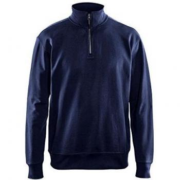 Blaklader Marine Trucker Collar Sweatshirt Size S