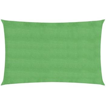 Toldo de vela HDPE verde claro 160 g/m² 2x4,5 m