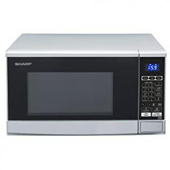 Microondas Sharp R670S 20L 800W con Grill, Plata, 2 en 1, 10 Niveles de Potencia y 13 Menús Automáticos