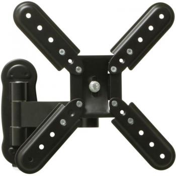 Amig - Soporte de Pared con Brazo para Televisión de hasta 37 Pulgadas - Peso Máximo 30 kg | Fabricado en Acero Color Negro | Apto para Pantallas de TV Led, LCD, Plasma