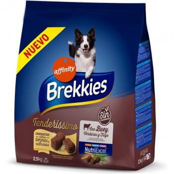 Brekkies Tenderissimo Beef Dry Dog Food for Medium and Large Adult Dogs - 5 kg (2 x 2.5 kg)