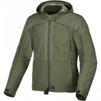 Macna Chaqueta de Moto Territor Verde Textil Impermeable para Motocicletas - Talla S