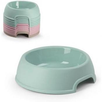 Comedero para Mascotas de Plástico Forte Gris Sin BPA 23 x 23 x 6 cm - Apto para Lavavajillas