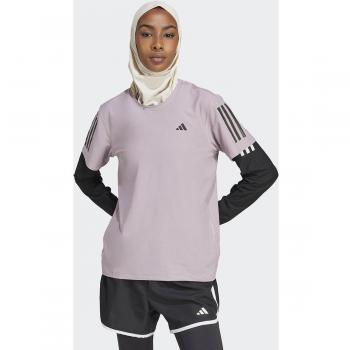 Camiseta de running Adidas Own The Run para mujer en color malva