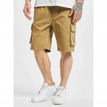 Urban Classics Men's Drawstring Cargo Shorts - Dark Sand Brown