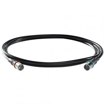Cable coaxial WISI de 3m con conector F IEC, 105 dB (paquete de 10 unidades)