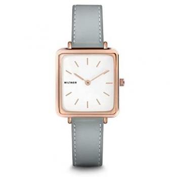 Reloj de Mujer Millner Royal con Correa de Cuero Sintético Azul Claro