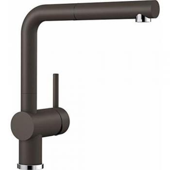 Grifo de cocina Blanco Linus-S Silgranit café, extensible y alta presión 516697