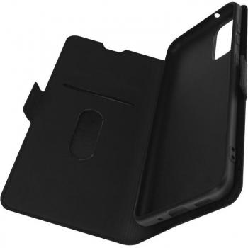 Funda Samsung S20 con Soporte de Video, Tarjetero y Doble Lengüeta en color Negro