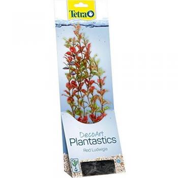 Tetra DecoArt Plantastics Red Ludwigia L Réplica con aspecto natural de la planta acuática Ludwigia roja