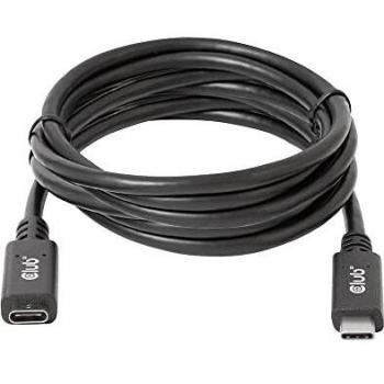 Cable USB 3.2 Gen 1 (3.1 Gen 1) USB C Negro - CLUB3D CAC-1529, longitud de 2 metros