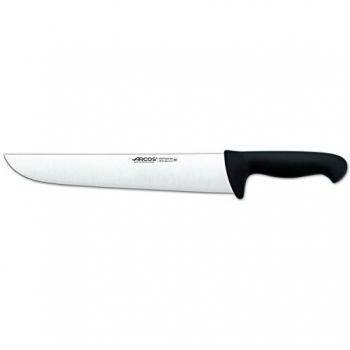 Arcos Serie 2900, Cuchillo Carnicero, Hoja de Acero Inoxidable Nitrum de 300 mm, Mango inyectado en Polipropileno Color Negro