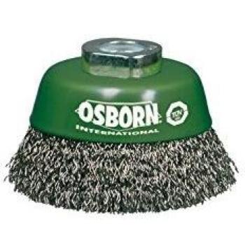 Osborn 0002613361 - Cepillo taza inox de alambre ondulado con tuerca M14 y filamento Ø 0.30 mm