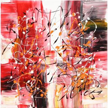 Angie Decoration Toquepala Rojo - Cuadro, 50 x 50 cm