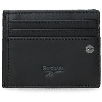 Reebok Tarjetero Piel Switch Negro 9,5x7,5 cms
